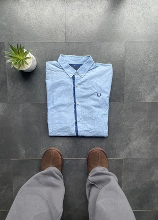 Chemise Fred Perry logo brodé vintage - couleur bleu marine , bleu - taille M 💫, brand: Fred Perry, condition: Very good, size: M, €15.00, €16.45 includes Buyer Protection