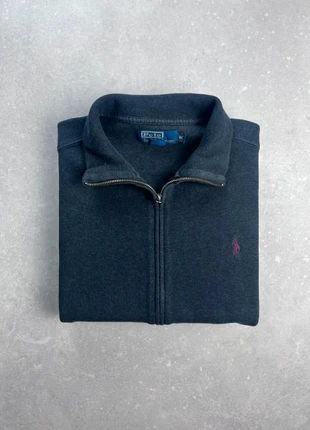 Pull Gilet Hoodie Full Zip Ralph Lauren Taille M Homme Noir Logo Brodé Bordeaux Coton, brand: Ralph Lauren, condizioni: Ottime, taglia: M, €50.00, €53.20 include la Protezione acquisti Pro