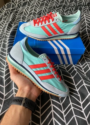 Baskets Basses Femme adidas SL 72 Turquoise Orange - Taille 38 2/3, brand: adidas, condition: New with tags, size: 38.5, €80.00, €84.70 includes Buyer Protection