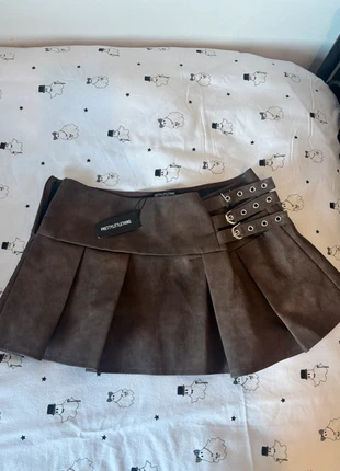 Pretty little thing brown skirt with belt, brand: PrettyLittleThing, condition: New with tags, size: M / UK 12-14, £10.00, £11.20 includes Buyer Protection