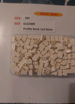 Lego vrac briques 1x2 blanc effet maçonnerie profile, marque: LEGO, état: Très bon état, taille: Taille unique, 21,00 €, 22,75 € Protection acheteurs (Pro) incluse