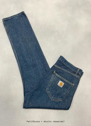 Jean Carhartt wip Large Droit Bleu modèle Nolan Pant Loose Denim Skate Pant - Taille M w32 #1005, brand: Carhartt, condition: Very good, size: W32, €49.00, €52.15 includes Buyer Protection Pro