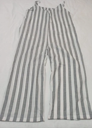 Mono de tirantes con rayas verticales con bolsillos para mujer, Talla XL, marque: Local, état: Neuf sans étiquette, taille: XL / 42 / 14, 11,00 €, 12,25 € Protection acheteurs incluse