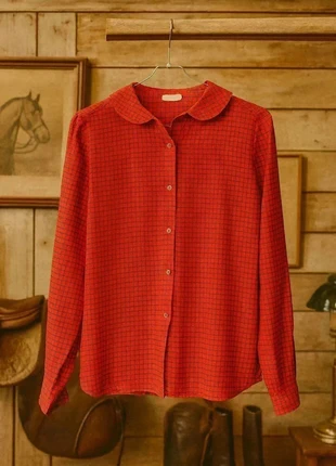 Chemise rouge à carreau - western - vintage - 14 ans - Yann France - enfant, marca: Vintage Dressing, estado: Muy bueno, tamaño: 14 años / 164 cm, 8,00 €, 9,10 € Protección al comprador incluida