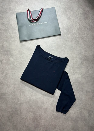 Pull léger Krewneck Tommy Hilfiger bleu marine - Logo brodé - 100% coton - Taille XL femme, marca: Tommy Hilfiger, estado: Muy bueno, tamaño: XL / 42 / 14, 19,99 €, 21,69 € Protección al comprador Pro incluida