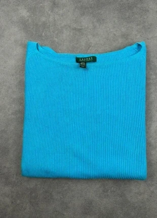 Pull Femme Lauren Ralph Lauren Manches longues Col rond Turquoise Coton taille XL, marque: Lauren Ralph Lauren, état: Très bon état, taille: XL / 42 / 14, 14,00 €, 15,40 € Protection acheteurs incluse