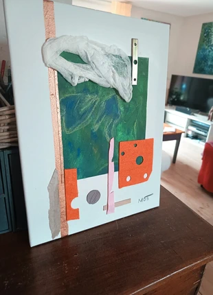 Essai technique collage minimaliste 2, 30 x40cm, marca: Art, estado: Nuevo con etiquetas, 12,00 €, 13,30 € Protección al comprador incluida