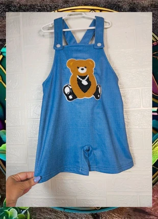 Lindo peto efecto vaquero con gracioso osito🎈, marque: Shein Kids, état: Neuf sans étiquette, taille: 4 ans / 104 cm, 5,00 €, 5,95 € Protection acheteurs incluse