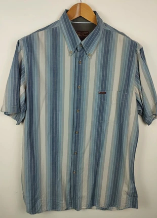 Chemise homme manches courtes a rayures bleu blanc Marlboro Classics XXL, brand: Marlboro Classics, condizioni: Ottime, taglia: XXL, €10.00, €11.20 include la Protezione acquisti