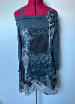 Robe épaules dénudées Mado et les autres – Taille XL/42 – imprimé forêt obscure, marque: Mado et les Autres, état: Très bon état, taille: XL / 42 / 14, 12,00 €, 13,30 € Protection acheteurs incluse