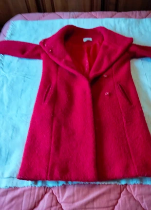 Manteau long rouge flamboyant., brand: Rouge, condition: Very good, size: XS / 34 / 6, €15.00, €16.45 includes Buyer Protection