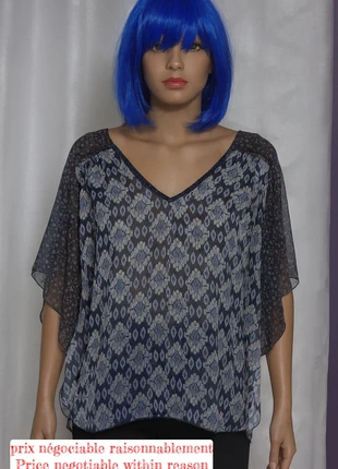 Blouse à manches courtes mason mackenzie taille L, brand: Mason Mackenzie, condition: Very good, size: L / 40 / 12, €4.00, €4.90 includes Buyer Protection