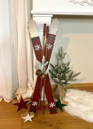 Ski Deko-Ski Deko Weihnachtsdeko Winterdeko Vintage Chic Antique, merk: Chic Antique, staat: Nieuw zonder prijskaartje, € 32,90, € 35,25 inclusief Kopersbescherming