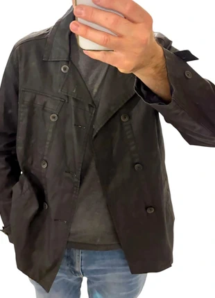 Veste Devred 1902 “Vintage Summer Collection” manteau croisé gris Foncé  XL look coton enduit, brand: Devred, condition: Very good, size: XL, €29.00, €31.15 includes Buyer Protection