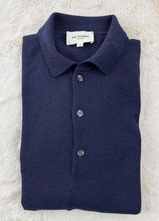 Pull en laine mérinos Octobre Éditions – Modèle Mike – Bleu marine – Taille S – Très bon état, brand: Octobre Editions, condizioni: Ottime, taglia: S, €60.00, €63.70 include la Protezione acquisti Pro