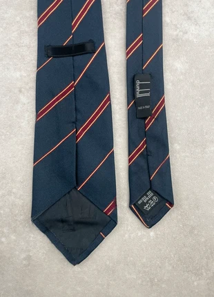 Noeud de Cravate Dunhill Vintage Made in Italy 100% Soie Bleu Marine à Rayures Rouge, brand: Dunhill, condition: Very good, €6.00, €7.00 includes Buyer Protection