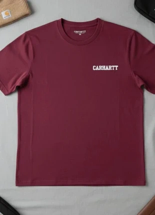Camiseta Carhartt WIP S/S College Script | Talla M | Burdeos | Perfecta, marca: Carhartt, estado: Nuevo sin etiquetas, tamaño: M, 24,99 €, 26,94 € Protección al comprador incluida