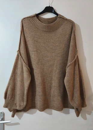 🍂 Pas ViNTeD GO - Pull Marron Oversize Manches Bouffantes et côtelées - Made in Italy - XL/XXL 🍂, marke: Maela Clothes, zustand: Sehr gut, größe: XL / 42 / 14, 32,00 €, 34,30 € beinhaltet Vinted-Käuferschutz Pro