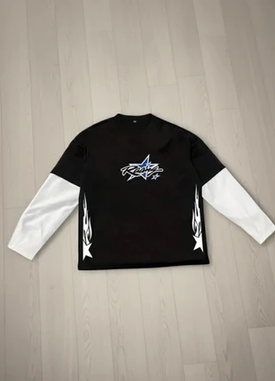 Streetwear T-shirt Noir & Blanc superposé, logo Racing Star, brand: Vintage Dressing, condition: Very good, size: M, €34.90, €37.35 includes Buyer Protection