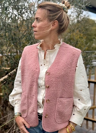 Gilet vieux rose Taille ML tendance et cosy, état: Neuf avec étiquette, taille: L / 40 / 12, 36,00 €, 38,50 € Protection acheteurs (Pro) incluse