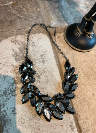 Big statement piece black necklace, condition: Very good, £1.00, £1.75 includes Buyer Protection
