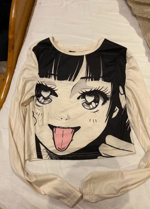 Graphic crop top, condition: Very good, size: XS / 34 / 6, €8.00, €9.10 includes Buyer Protection