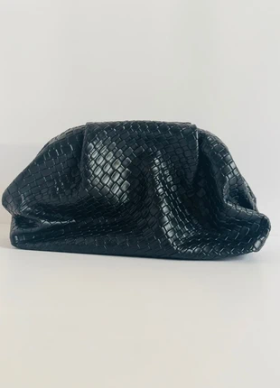 Luxury Vintage Black Woven Texture Clutch Bag – Evening Glam, brand: NO LABEL, condition: New without tags, £26.00, £28.00 includes Buyer Protection Pro