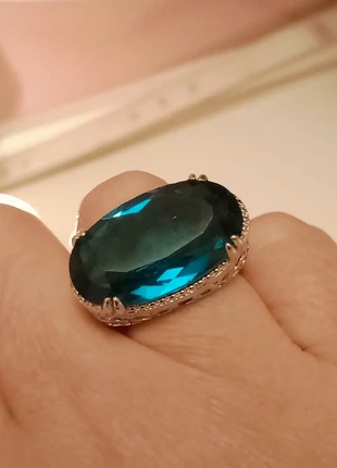 Bague Zircone Vintage en Argent, marca: Bague Zircone Vintage Argent, estado: Novo sem etiquetas, tamanho: 17,3 mm Ø / 14,5, €50.00, €53.20 inclui Proteção do Comprador