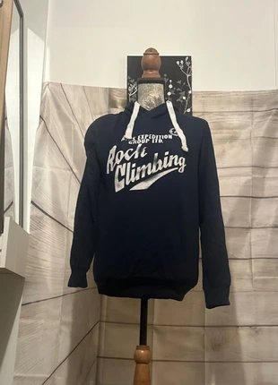 Pull Extenso taille S bleu marine à capuche, marke: Extenso, zustand: Sehr gut, größe: S / 36 / 8, 6,00 €, 7,00 € inklusive Vinted-Käuferschutz
