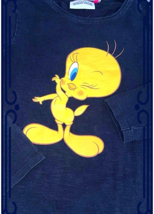 T-shirt manches longues TITI Looney Tunes - Taille enfant 10 ans, brand: Looney Tunes, condition: Good, size: 10 years / 140 cm, €4.00, €4.90 includes Buyer Protection