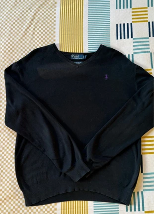 Pull-over Ralph Lauren Col V Noir - L, marca: Ralph Lauren, estado: Muito bom, tamanho: L, €19.99, €21.69 inclui Proteção do Comprador
