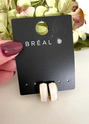 Boucles d’oreilles blanches et dorés Breal, brand: Bréal, condition: New with tags, €7.00, €8.05 includes Buyer Protection