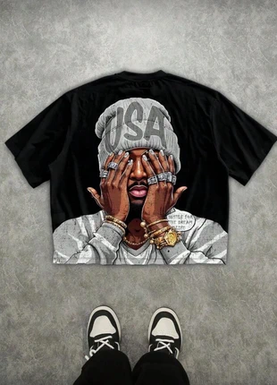 Men's Street Fashion Portrait Graphic Loose T-Shirt, Summer, brand: Graphic Tee, condition: New with tags, size: S, £25.00, £26.95 includes Buyer Protection