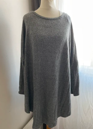 Pull Tunique Gris Chiné Oversize Manches Chauve-Souris, marque: Made In Italy, état: Très bon état, taille: Taille unique, 7,00 €, 8,05 € Protection acheteurs incluse
