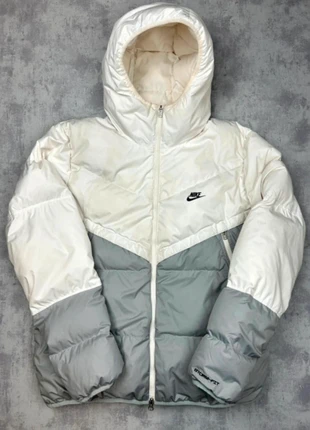 Veste manteau doudoune à capuche Nike Storm-Fit blanc et gris taille L mixte, brand: Nike, condition: Very good, size: L, €65.00, €68.95 includes Buyer Protection Pro