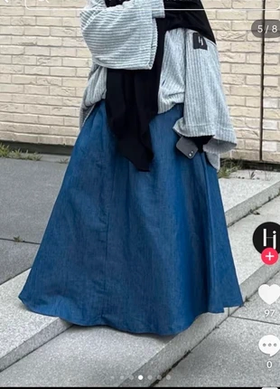 Jupe en jean Hijrati, marque: Hijrati, état: Bon état, taille: M / 38 / 10, 25,00 €, 26,95 € Protection acheteurs incluse