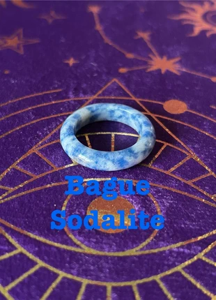 Bague Sodalite, marca: lithotherapie, estado: Novo sem etiquetas, €2.99, €3.84 inclui Proteção do Comprador