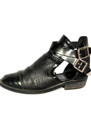 Chaussure bottine ouverte cuir noir chelsea boots leather vintage, marque: Vintage Dressing, état: Bon état, taille: 38, 4,00 €, 4,90 € Protection acheteurs incluse