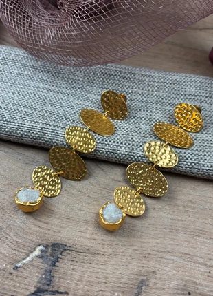 Imposante boucles d’oreilles pierre de lune., état: Très bon état, 15,00 €, 16,45 € Protection acheteurs (Pro) incluse