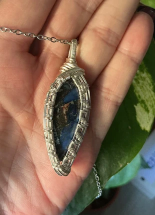 🌸 Blauwe Jasper ketting 🌸, staat: Heel goed, € 17,00, € 18,55 inclusief Kopersbescherming Pro