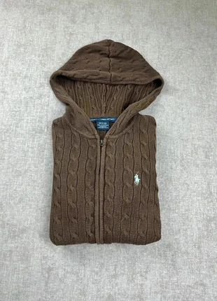 Pull Ralph Lauren torsadée | Taille S femme | marron logo blanc, marke: Ralph Lauren, zustand: Sehr gut, größe: S, 55,00 €, 58,45 € beinhaltet Vinted-Käuferschutz Pro