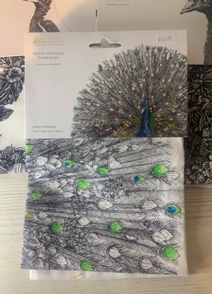 Indian Peacock Tea Towel – Maxwell Williams – 50x70 cm Cotton Kitchen Towel – New, brand: Maxwell & Williams, condition: New with tags, £8.00, £9.10 includes Buyer Protection