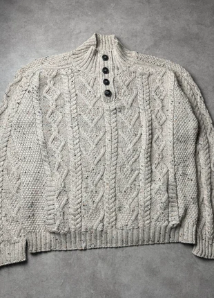 Pull Fait Main Torsadé Aran Wool Sweater 100% Laine Mérinos Gris Aran Craft XL, marque: Aran Crafts, état: Très bon état, taille: XL, 55,00 €, 58,45 € Protection acheteurs incluse