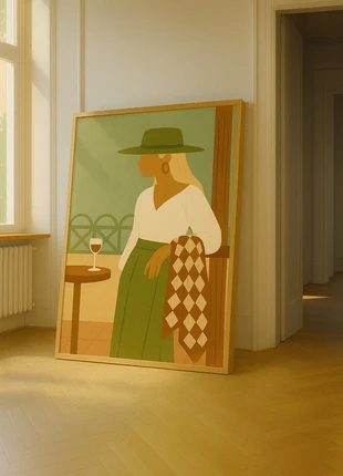 Sunset terrace Woman 3.0 Poster, marque: Zilt, état: Très bon état, 10,00 €, 11,20 € Protection acheteurs (Pro) incluse