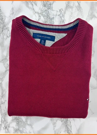 Pull Tommy Hilfiger Rouge / Col rond / Logo brodé / Taille XL Homme, marque: Tommy Hilfiger, état: Très bon état, taille: XL, 23,00 €, 24,85 € Protection acheteurs incluse