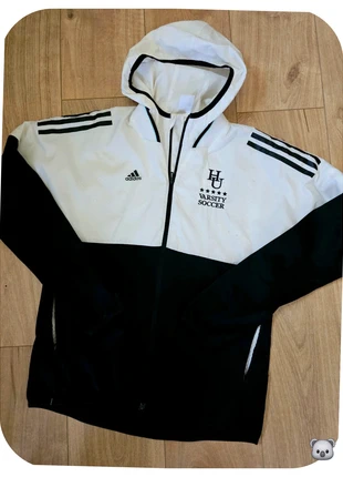 Veste a capuche zippé adidas varsity soccer noir/blanc taille S, marca: adidas, estado: Muito bom, tamanho: S, €14.90, €16.35 inclui Proteção do Comprador Pro