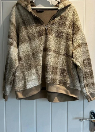 M&S Collection Brown Mix Sherpa Fleece Hoodie Jacket Size L, brand: Marks & Spencer, condition: Very good, size: L / UK 16-18, £10.99, £12.24 includes Buyer Protection