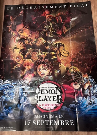 Grande Affiche Cinéma Démon Slayer, brand: Slayer, condition: New with tags, €50.00, €53.20 includes Buyer Protection