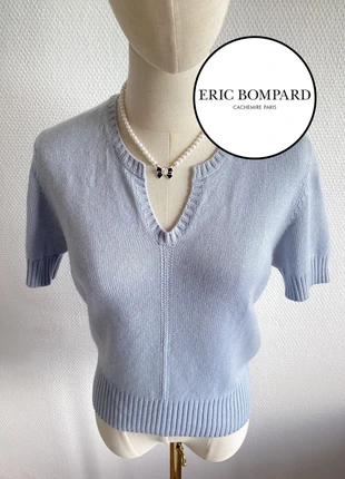 Pull femme cachemire & soie – bleu pastel – comme neuf – cachemire et soie – taille M, merk: Eric Bompard, staat: Nieuw zonder prijskaartje, maat: M / 38 / 10, € 55,00, € 58,45 inclusief Kopersbescherming