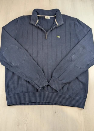 Pull Lacoste Vintage 1/4 Zip Bleu Marine / Taille XXL / 106, marca: Lacoste, estado: Muito bom, tamanho: XXL, €30.00, €32.20 inclui Proteção do Comprador